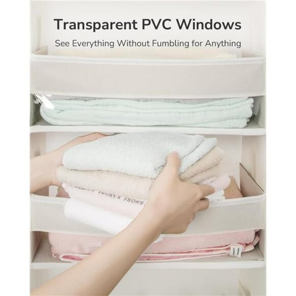 Over Door Hanging Organizer 6 Pockets 12 Mesh Storage for Closet Bathroom - Picture 3 of 7